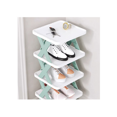 Pantofar, AT PERFORMANCE®, cu 6 rafturi, modular, alb / BLUE