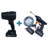 Pachet Promo AT PERFORMANCE® – Suflantă aer 555 m³/min + Pistol spălare presiune 36V cu 2X acumulator, multifuncționale și portabile