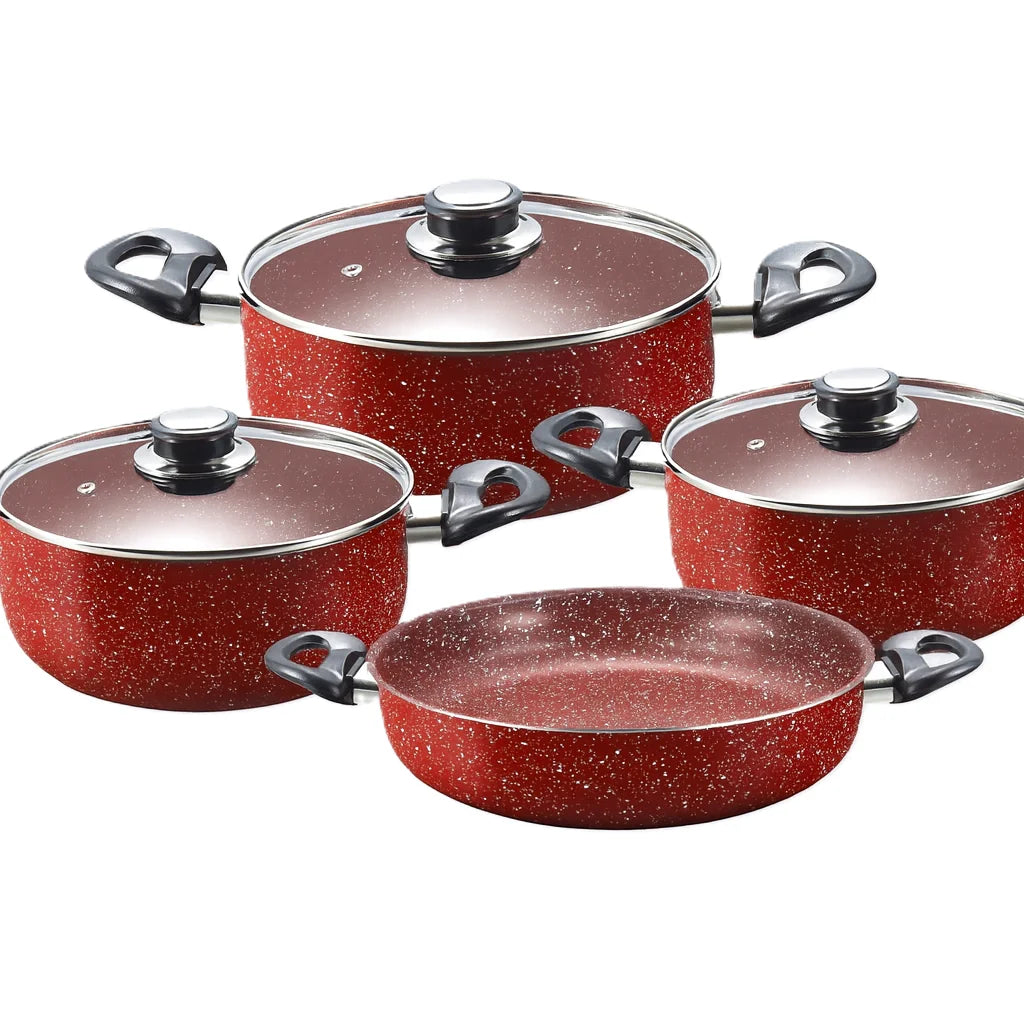 Set Oale Granit Antiaderent AT Performance Royal MN-322, 7 Piese, Marble Non-Stick