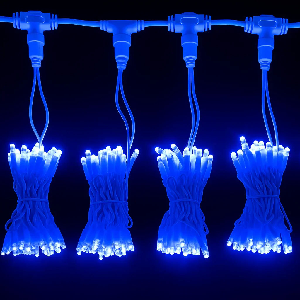 Instalație luminoasă tip perdea AT Performance 3x2M, 240 LED, IP65, efect curgere