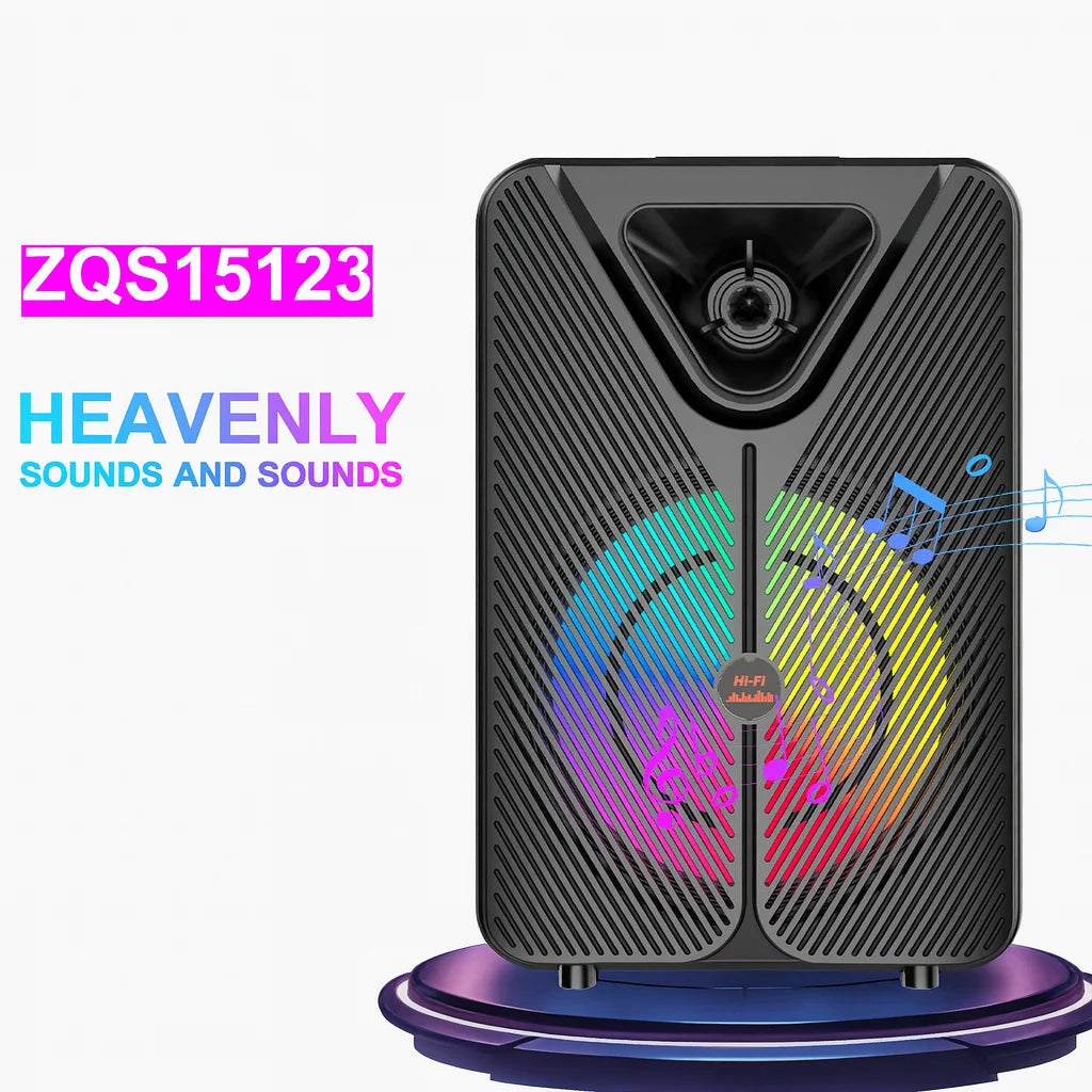 Boxă Portabilă Bluetooth Sing-e ZQS15123, 15”, 40W, Lumini RGB, 2 Microfoane & Telecomandă
