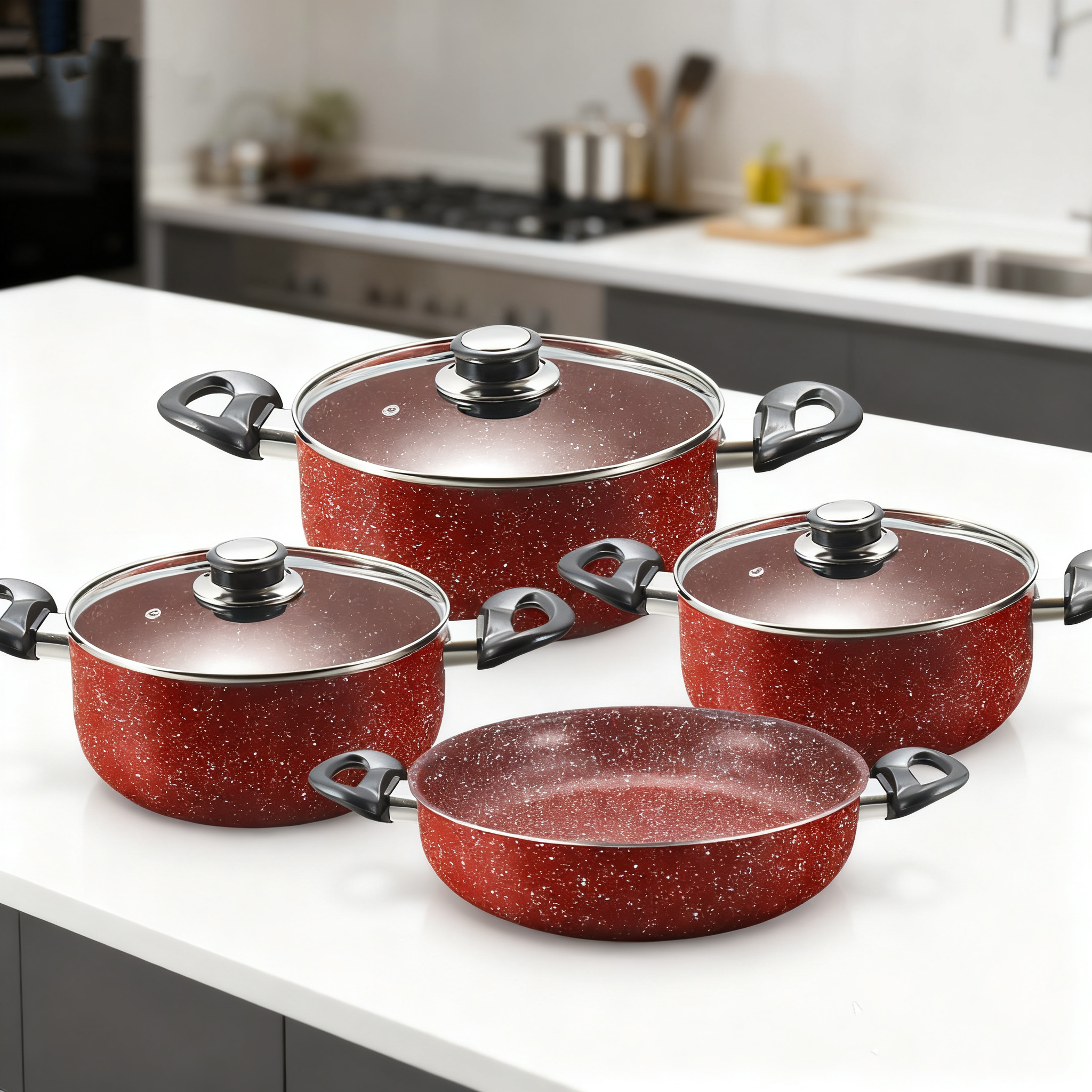 SET OALE antiaderent 7 piese GRANIT