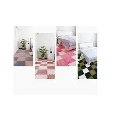 Set 10x Plăci de Mochetă Pufoasă AT PERFORMANCE®, Tip Puzzle, Spumă 30×30 cm