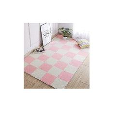 Set 10x Plăci de Mochetă Pufoasă AT PERFORMANCE®, Tip Puzzle, Spumă 30×30 cm