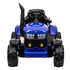 Tractor Electric cu Telecomandă pentru Copii KIDOO, cu Remorcă și Gard, Far, Sunet Motor, Claxon, MP3/USB – 3-6 Ani