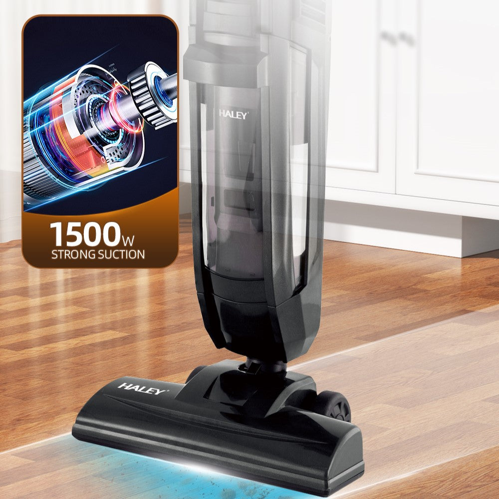 Aspirator Portabil  HALEY HY-1923 cu Motor Fara Perii, Putere de 800W, Cos de Praf Generos de 1L