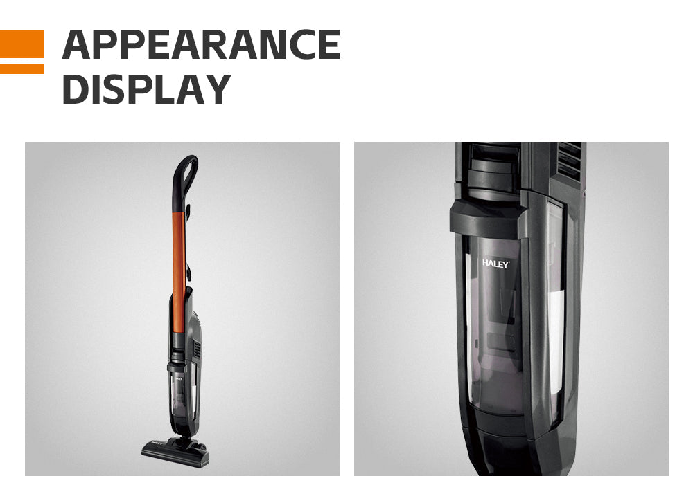Aspirator Portabil  HALEY HY-1923 cu Motor Fara Perii, Putere de 800W, Cos de Praf Generos de 1L