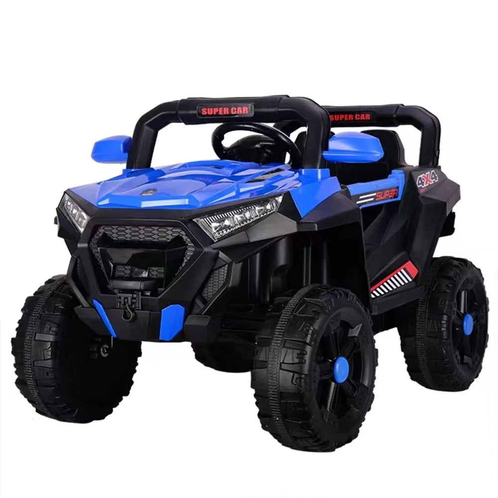 Mașină Electrică KIDOO pentru Copii 4x4 cu Telecomandă 2.4G, 12V, 2 Motoare 380, Faruri LED, Centură de Siguranță, Suspensie, MP3