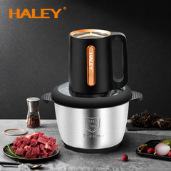 Tocător Electric HALEY HY-1253, 1200W, Bol Inox SUS 304 de 3L, 4 Lame din Oțel Inoxidabil, 3 Trepte de Viteză, Sistem Antiderapant