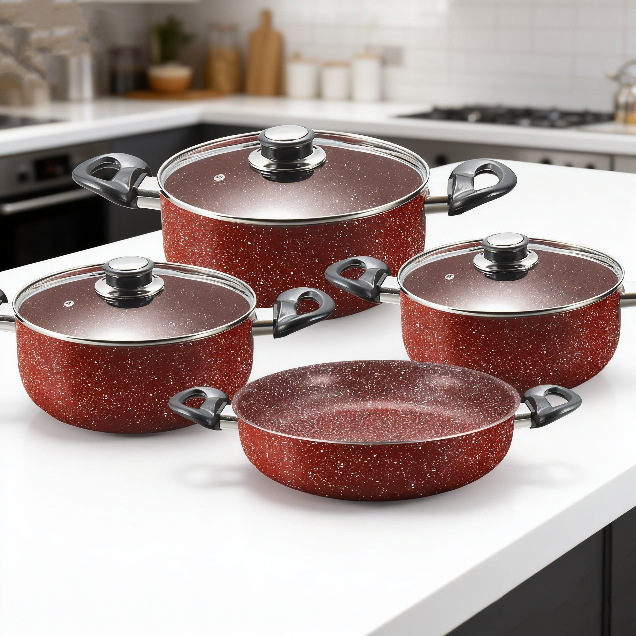 SET OALE antiaderent 7 piese GRANIT