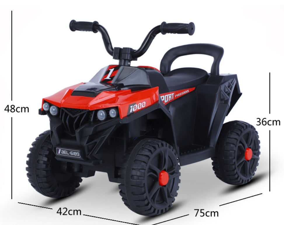 „ATV Electric pentru Copii 6V – Aventură și Distracție în Siguranță!” 🚀🏁 Rosu