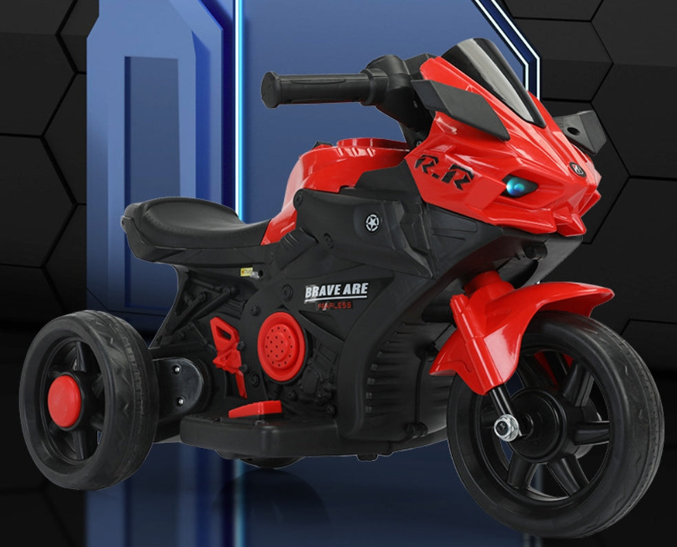 Motocicleta Electrica cu Acumulator pentru Copii AT PERFORMANCE®, Cu melodii si lumini, 6V, 3 Roti