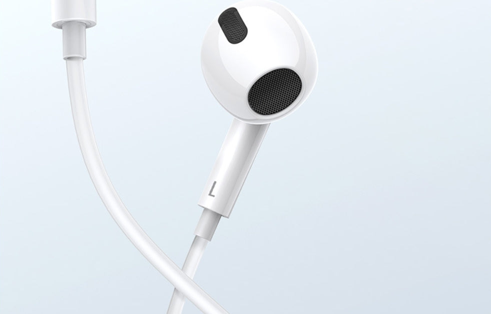 Căști In-Ear cu Microfon și Control Integrat, Conector Type-C, 1.3m – Sunet Hi-Fi, Compatibile Android &amp; Huawei