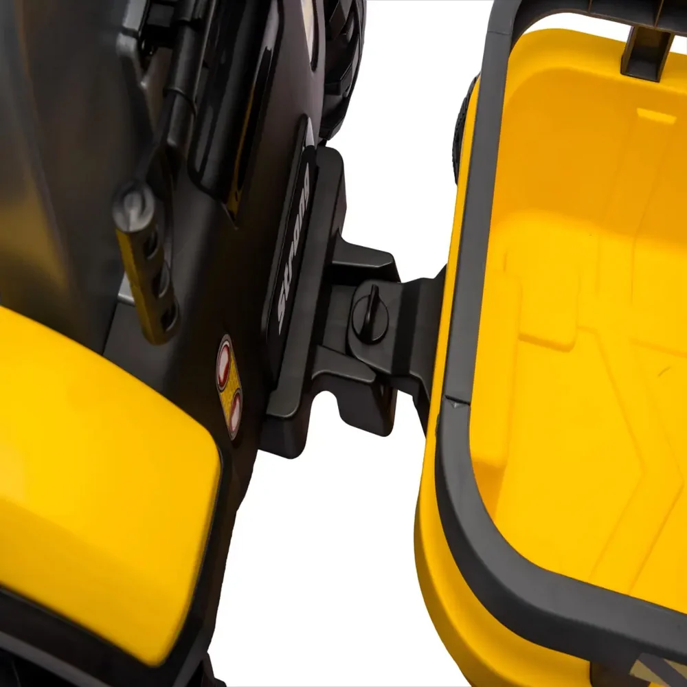 Tractor Electric KIDOO pentru Copii cu Telecomandă 2.4G, Remorcă Detașabilă, 12V 4.5Ah, 2 Motoare 380, Lumini LED, Muzică, Centură de Siguranță