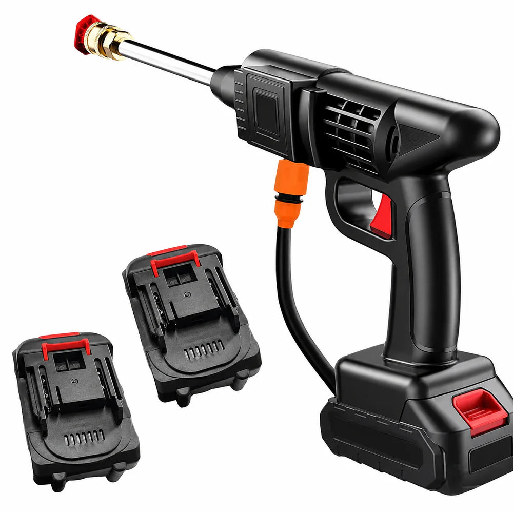 Pistol de spălat cu presiune AT PERFORMANCE® 36V, cu 2X acumulator, 25 bari, 240 l/h, mobil, multifuncțional, cu accesorii
