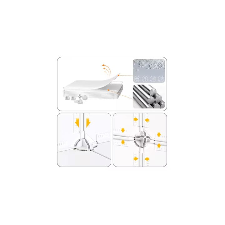 Dulap modular pentru copii, negru, AT PERFORMANCE®, 12 rafturi, durabil,  110X37X147 cm, monumente