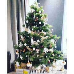 Brad Artificial cu Aspect Natural, 180 cm, Ace 3D si 2D, de Craciun, Mix