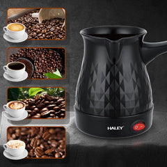 Ibric Electric HALEY 600W, 0.5L – Ideal pentru Cafea Turcească, Ceai, Lapte | Portabil, Silențios, Perfect pentru Călătorii