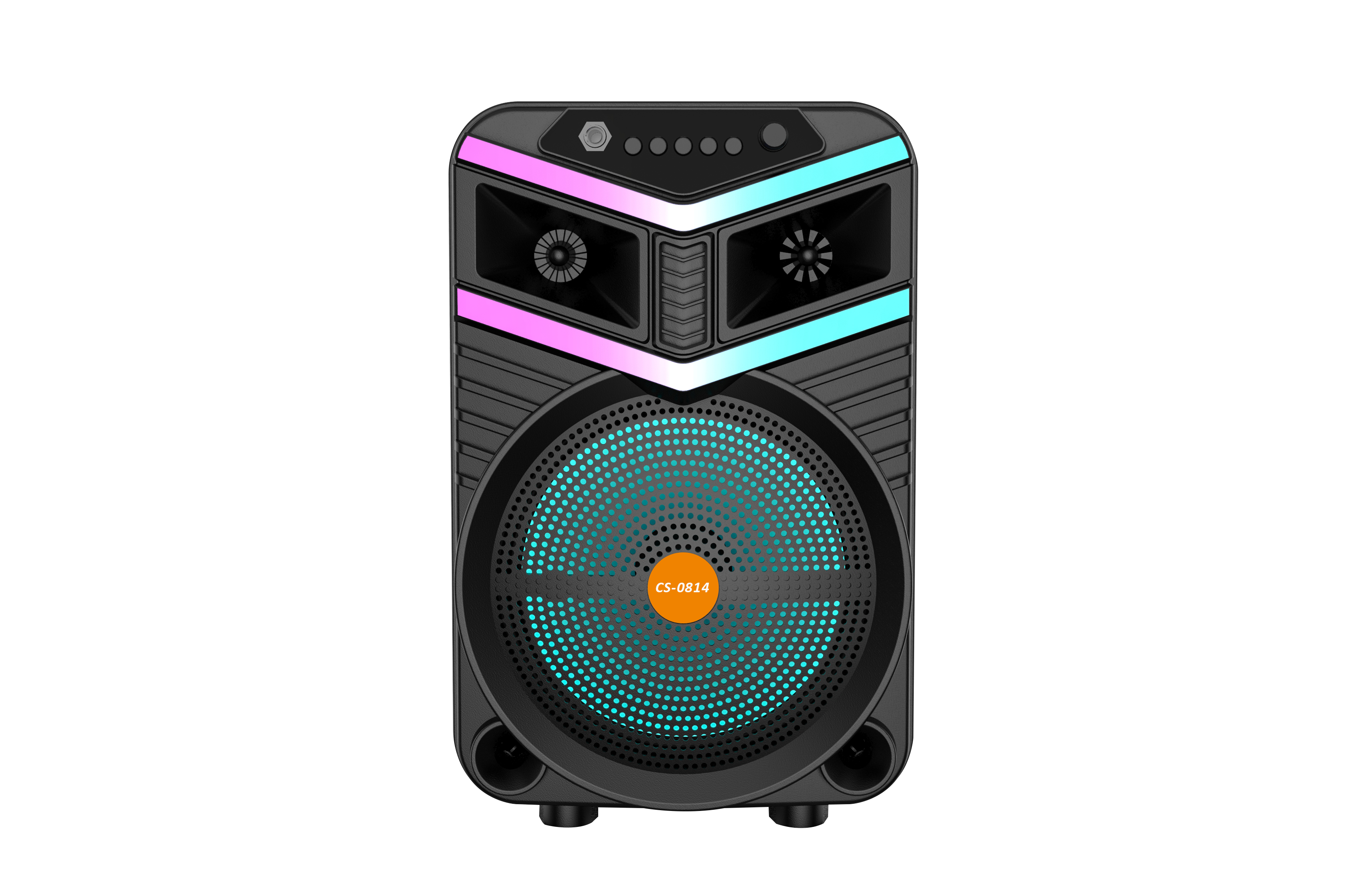 Boxa Portabila AT PERFORMANCE®, cu Lumini RGB, cu Maner, Putere 100W, MP3, USB, Bluetooth, TF, WIFI, Slot Microfon, Karaoke, Acumulator, Negru