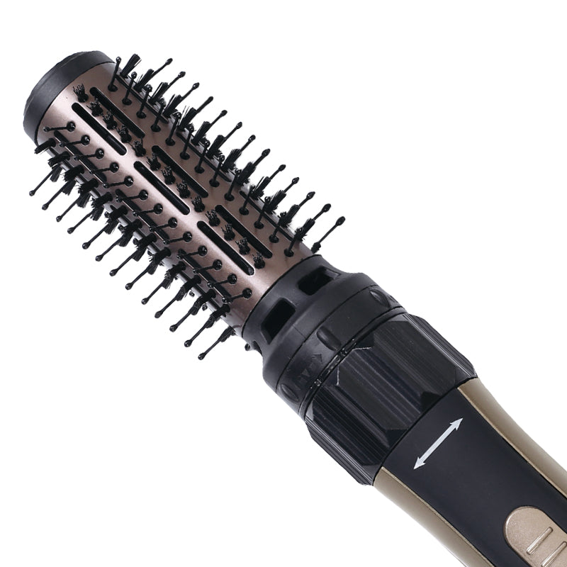 Perie Rotativă cu Uscător HALEY – Feon 2 în 1, 1000W, 2 Trepte Viteză, Coafare Rapidă și Volum, Design Elegant Negru