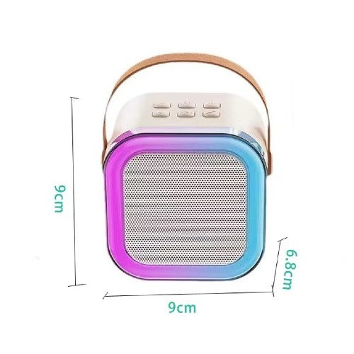 Boxa Cu Microfon Smart, Conectare Bluetooth, IOS/Android, Calitate Inalta A Sunetului, Perfecta Pentru Karaoke, AT PERFORMANCE®, culoare perla