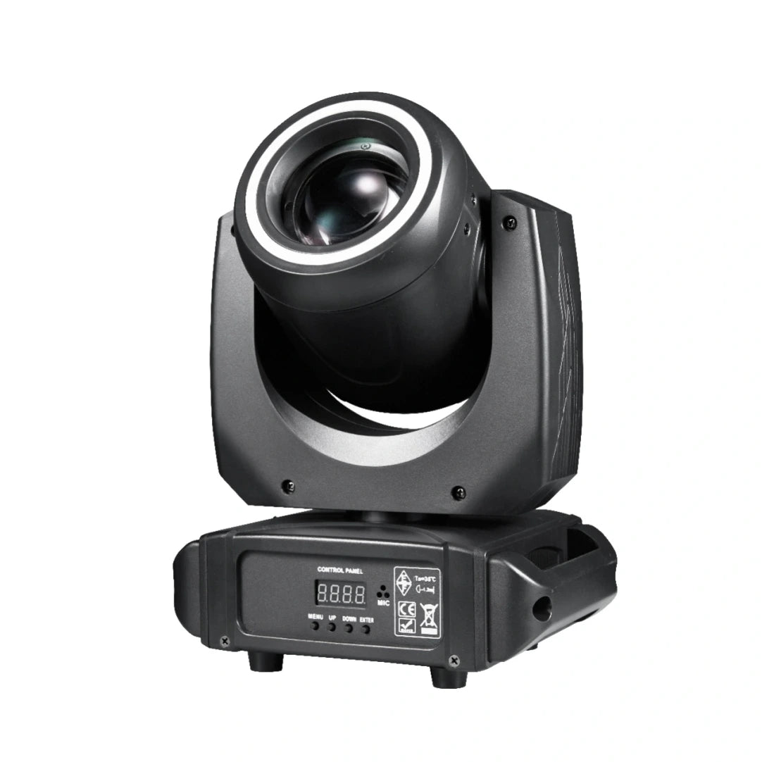 Moving Head LED Small Steeler Abyss – Lyra LED Profesională cu Prismă 18 Fațete, Gobo 8 Modele, Scanner DMX512 14CH, Efect Voice-Activated pentru Club, Disco, Scenă și Evenimente