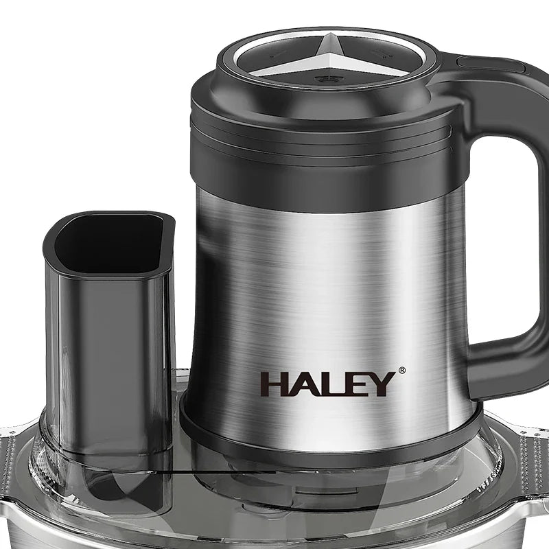Tocător Electric Multifuncțional HALEY HY-1244 – Putere de 1200W și vas de 3.5L din inox pentru tocare rapidă și versatilă