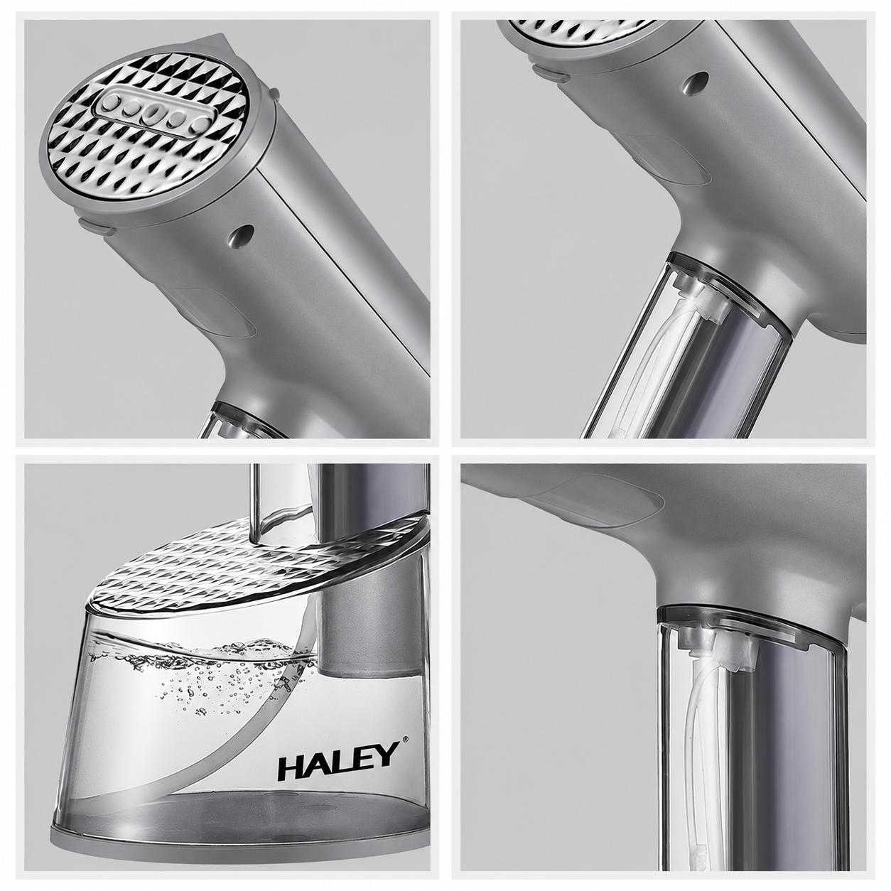 Aparat de Călcat Vertical și Orizontal cu Aburi HALEY HY-333, 1500W, Încălzire Rapidă în 20 Secunde, Debit Abur 20–25 g/min, 2 Rezervoare de Apă 70/300 ml, Protecție la Supraîncălzire, Perie Inclusă