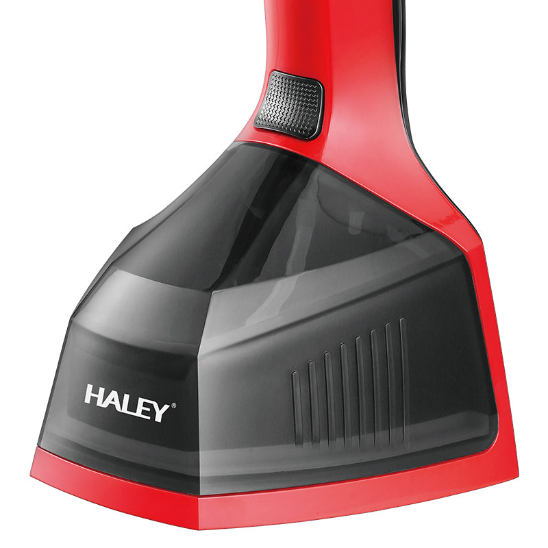 Fier de Calcat cu Abur HALEY, 1600W, Design Compact, Incalzire Rapida in 15 Secunde si Performanta Profesionala, Rosu/Negru