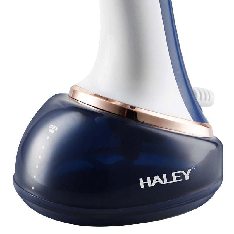 Fier de Calcat cu Abur HALEY, 1600W, Design Compact, Incalzire Rapida in 15 Secunde si Performanta Profesionala, Albastru/Alb