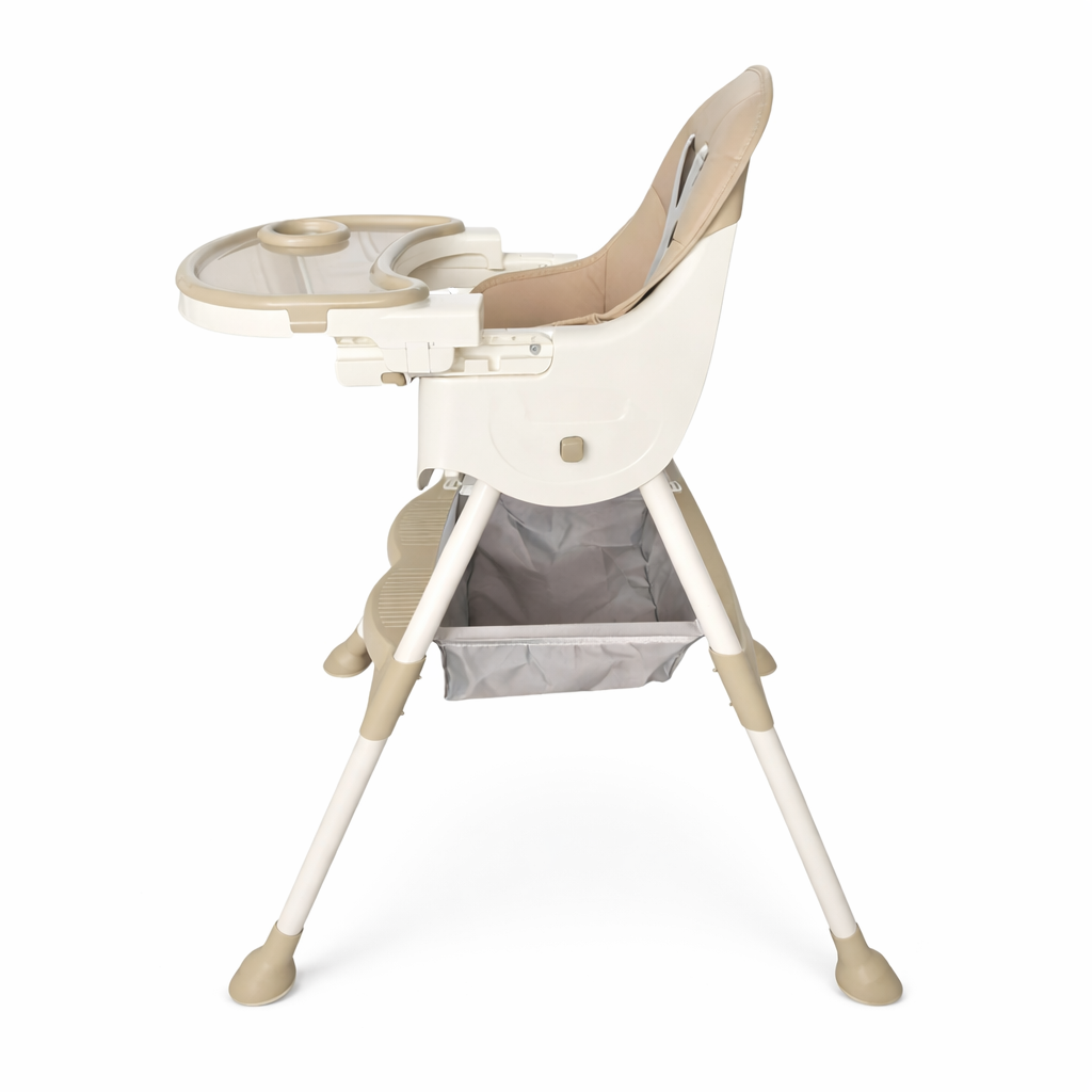 Scaun de masă pentru bebeluși KIDDO KD-44, Roz, cu centură de siguranță în 5 puncte