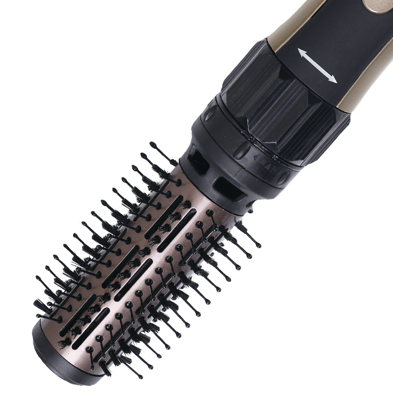 Perie Rotativă cu Uscător HALEY – Feon 2 în 1, 1000W, 2 Trepte Viteză, Coafare Rapidă și Volum, Design Elegant Negru