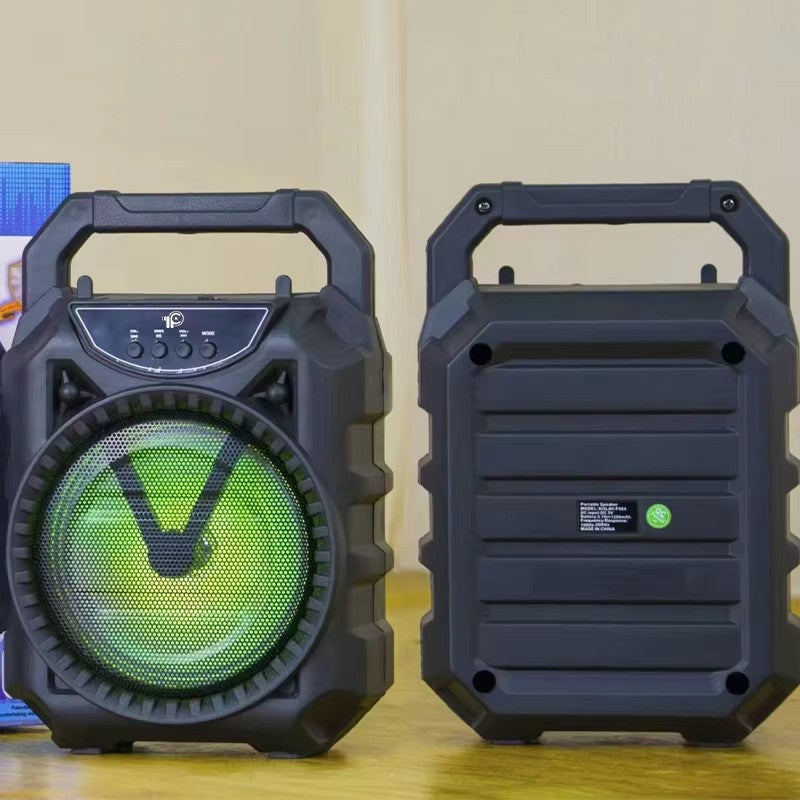 KOLAV - Boxă portabilă 6,5" cu Bluetooth, USB, FM, TWS, Woofer cu Lumină și Baterie Reîncărcabilă