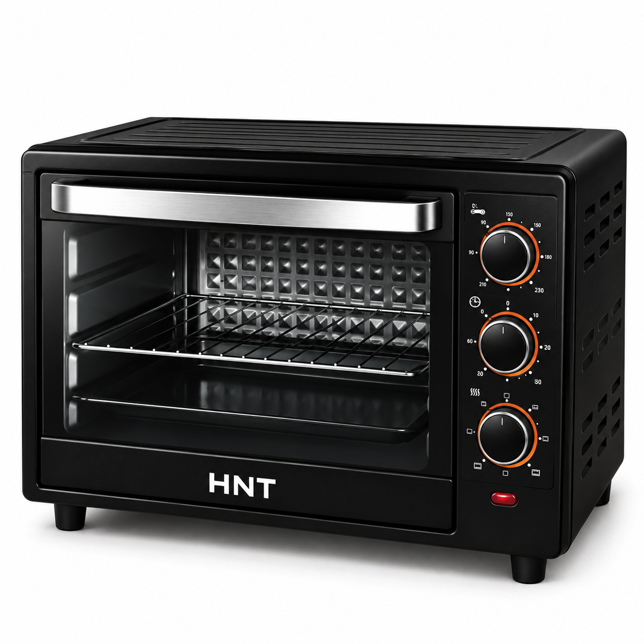 Cuptor electric HNT 48 L, 2500 W, cu grill și timer – HN 48 CR, Control Temperatură