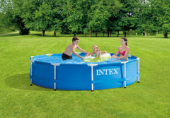Piscina cu cadru metalic Intex rotunda, 244 x 51 cm