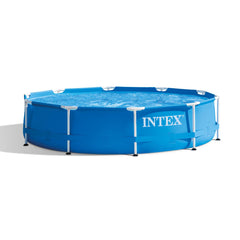 Piscina cu cadru metalic Intex rotunda, 244 x 51 cm