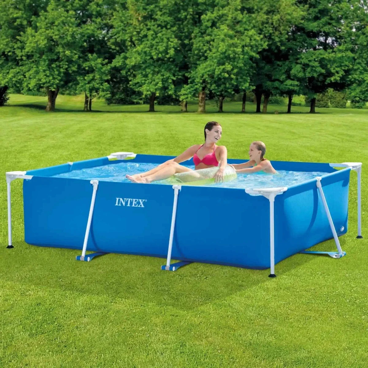 Piscină cu Cadru Metalic Intex Pro Max, Dreptunghiulară, 220 x 150 x 60 cm, 1.662 L, Albastru