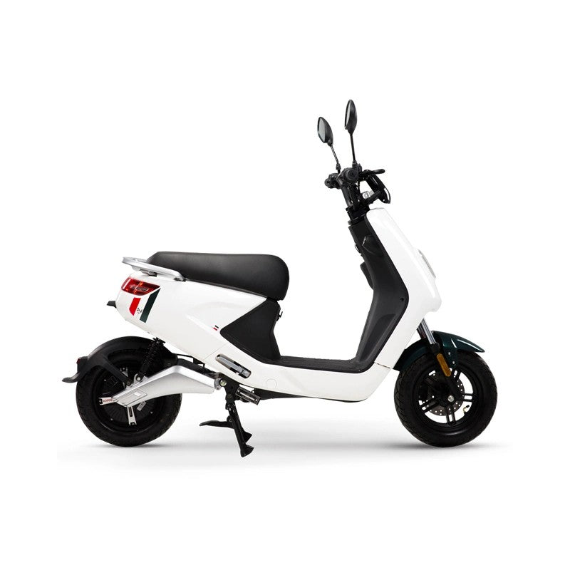 Scuter Electric N-Moto LX04 – Alb, Motor BOSCH 1440W, Autonomie 80 km, Dimensiuni 1750×570×1140mm, Greutate 80kg, Viteză 25 km/h, Fără Permis, CIV, COC & EEC+ Cadou Tricou N-Moto