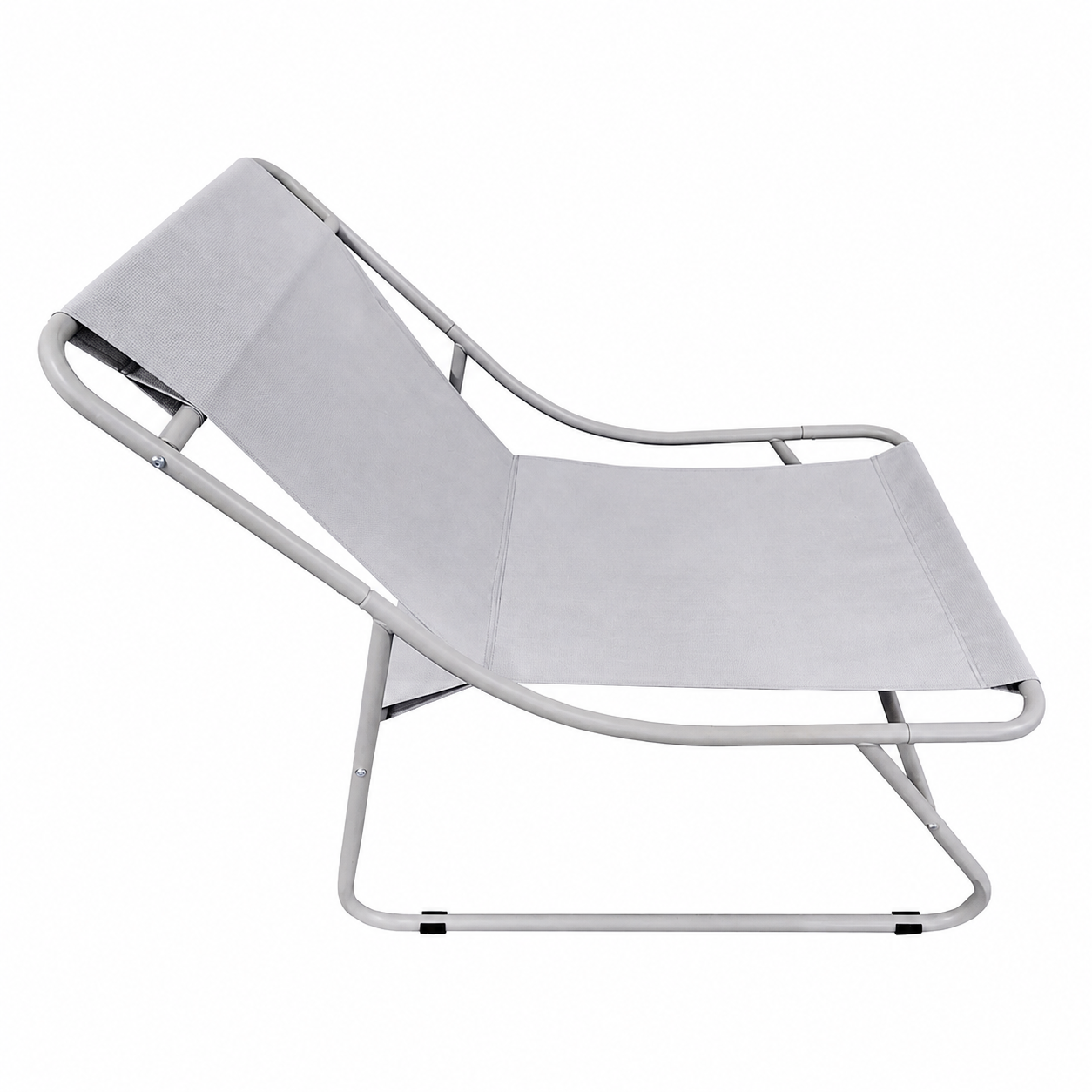 Set Mobilier Grădină AT PERFORMANCE® 4 Piese, Canapea 2 Locuri + 2 Fotolii + Măsuță, Cadru Metalic