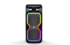 Boxa Portabila AT PERFORMANCE®, cu Lumini RGB, cu Maner, Putere 200W, MP3, USB, Bluetooth, TF, WIFI, Slot Microfon, Karaoke, Acumulator, Negru