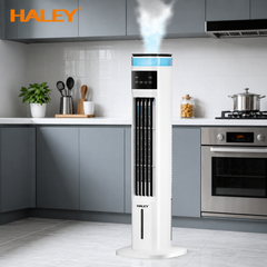 Răcitor de Aer 4 în 1 Haley HY-6115, Umidificator, Purificator și Ventilator, 3 Viteze, Telecomandă, Temporizator 12H, Rezervor 4.5L, 70W
