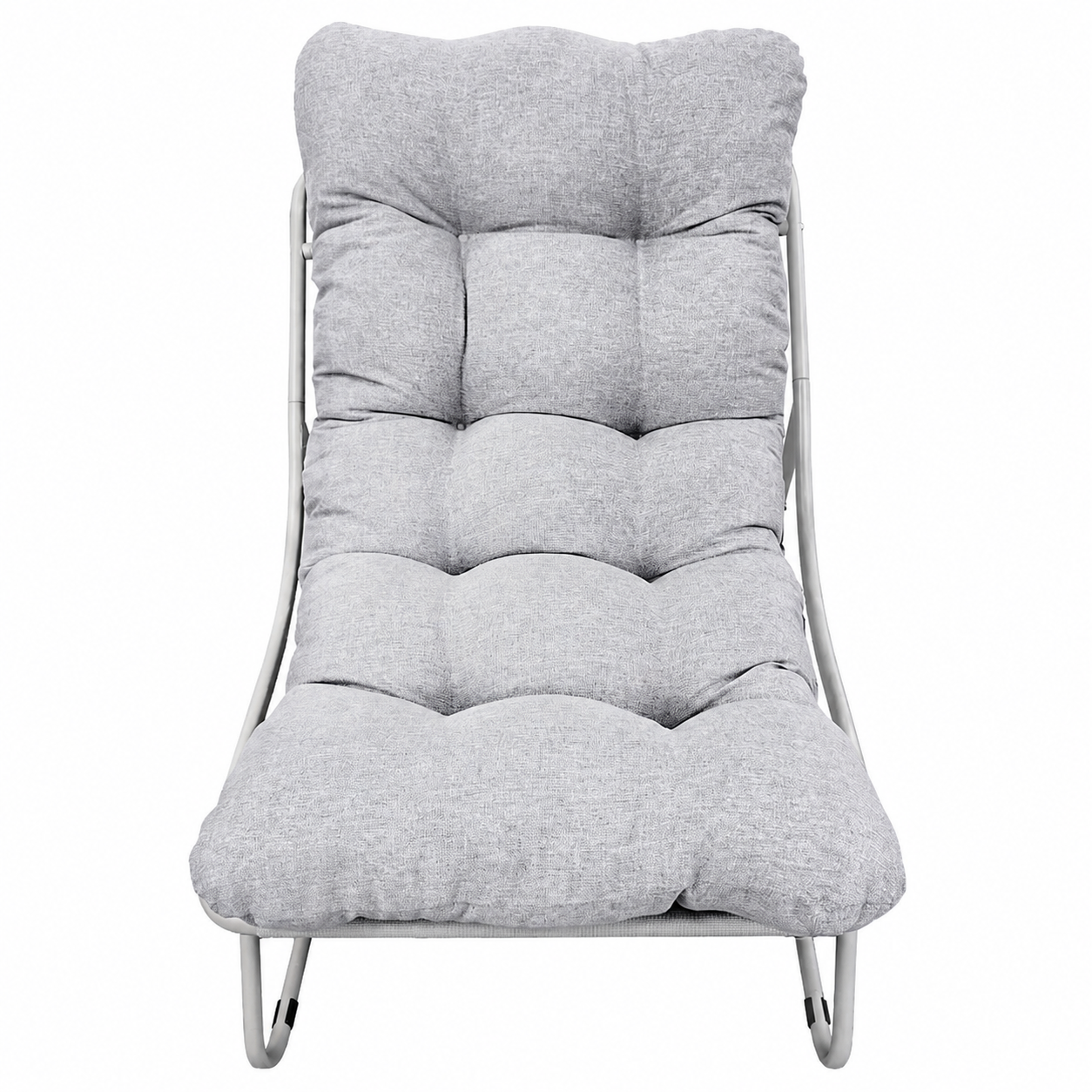Set Mobilier Grădină AT PERFORMANCE® 4 Piese, Canapea 2 Locuri + 2 Fotolii + Măsuță, Cadru Metalic