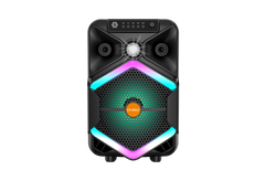 Boxa Portabila AT PERFORMANCE®, cu Lumini RGB, Putere 100W, MP3, USB, Bluetooth, TF, WIFI, Slot Microfon, Karaoke, Acumulator, Negru