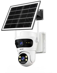 Cameră de Supraveghere Solară HNY 6MP 4G cu Panou Solar, Aplicația Yoosee, Rotire PTZ, IP66, Card 32GB Inclus