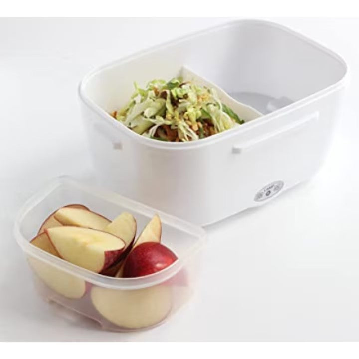 Caserola Termica pentru Mancare cu 2 Compartimente, AT PERFORMANCE, Volum 1 5L Putere 40W Pana la 50 Grade Verde.