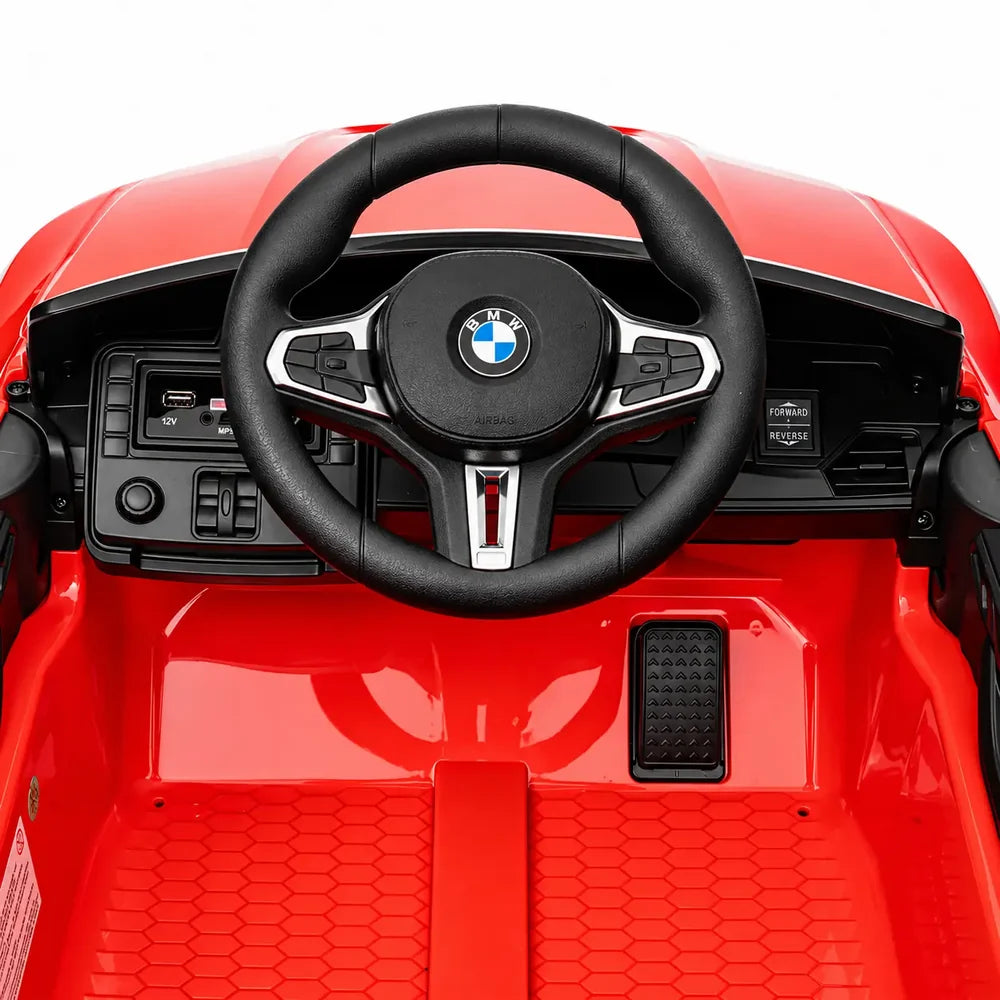 Mașinuță Electrică BMW pentru Copii KIDOO®, 12V, Telecomandă Parentală, MP3, USB, Bluetooth, Lumini, Sarcină Max. 30 kg, 3–8 Ani