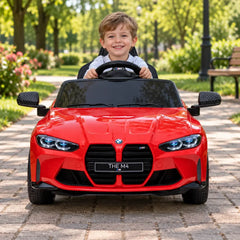 Mașinuță Electrică BMW pentru Copii KIDOO®, 12V, Telecomandă Parentală, MP3, USB, Bluetooth, Lumini, Sarcină Max. 30 kg, 3–8 Ani