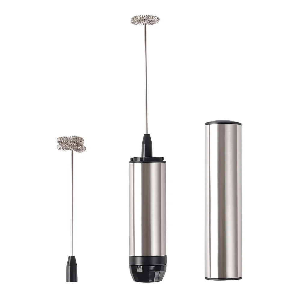 Mini Mixer elextric cu baterii pentru a face spuma de lapte sau capucino, brat otel inoxidabil, frappe