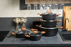 Set oale granit antiaderent,10 PIESE, Royal