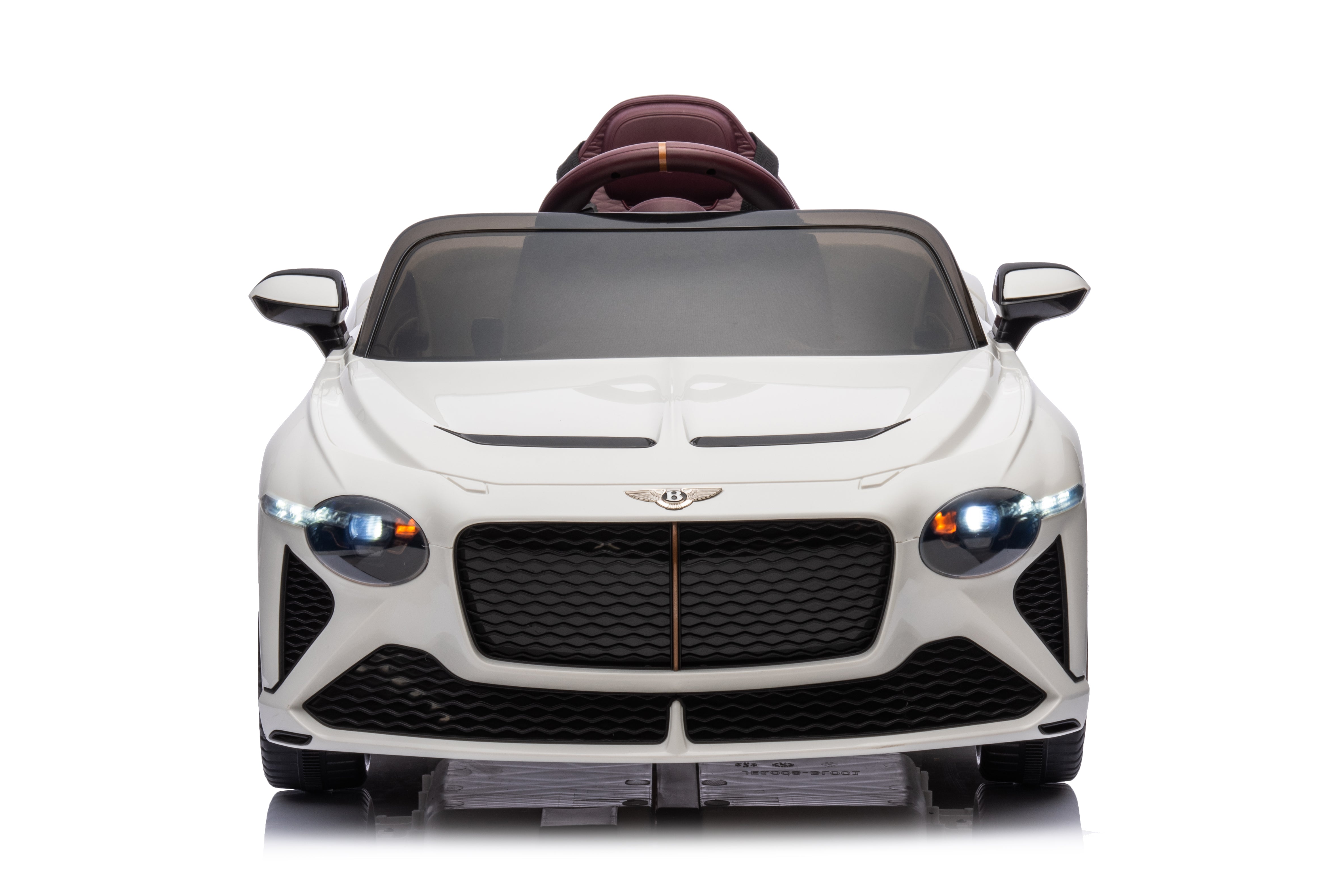 Mașinuță electrică copii Bentley Bacalar oficial licentiat, Kidoo, 12V, 2 motoare, telecomandă 2.4G, LED, USB, Bluetooth, 3-8 ani